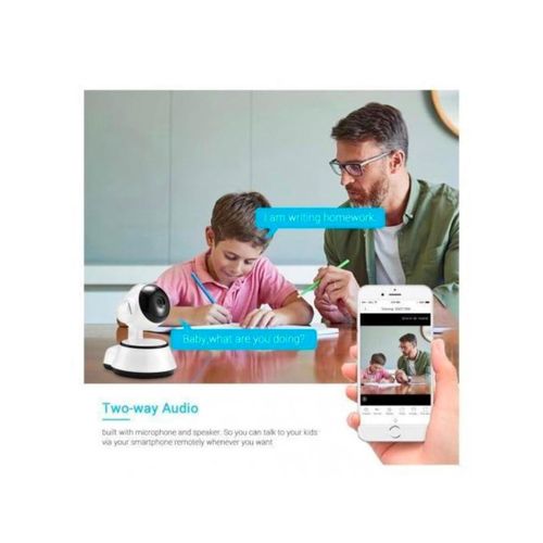 Caméra de surveillance IP HD 2MP/2MP sans fil, babyphone vidéo