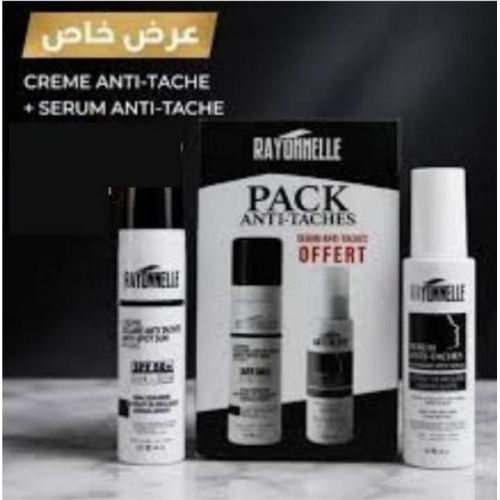 Pack Anti Taches Crème Sérum Éclaircissant Visage Soin Anti-Pigmentation Teint Uniforme Éclat Naturel