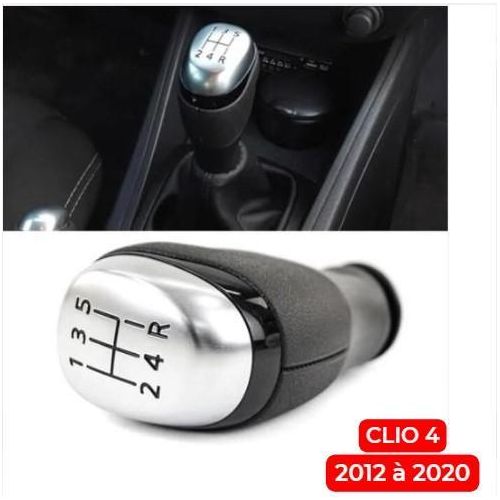 Pommeau de Levier de Vitesse Compatible Renault Clio 4 (2012–2020) – Remplacement Idéal, Installation Facile