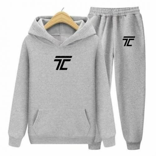 SURVETEMENTS 2PIECES SWEATACAPUCHE/PANTALON GRIS TC HOMME ORIGINAL HAUTE QUALITE