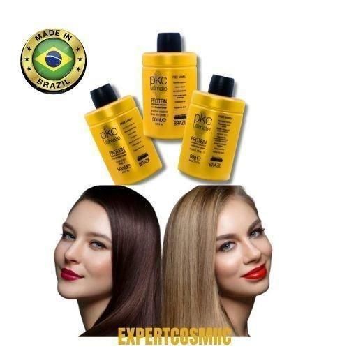 ULTIMATE Traitement de soins professionnels à domicile lissant ultime-protéine kératine avec collagène PRODUITS 100% NATURELS 3 X 60 ML