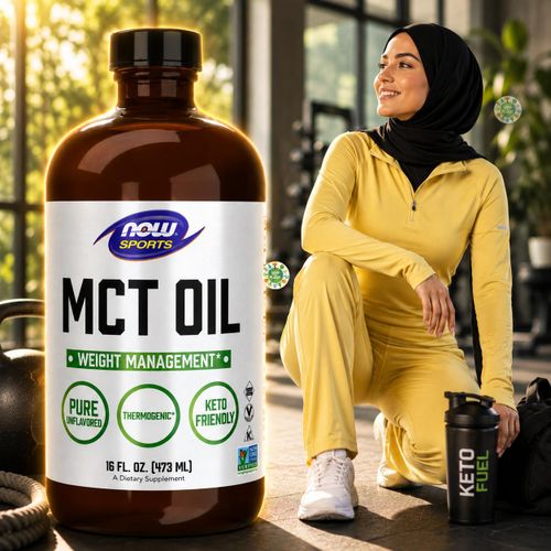 زيت MCT عضوي 14 جم 16 أونصة سائلة (473 مل) زيت MCT العضوي التحكم في الوزن