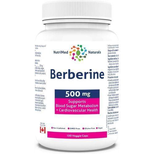 Nutrimed Naturals Berbérine 500 mg Favorise le métabolisme de la glycémie et la santé cardiovasculaire 150 vcaps