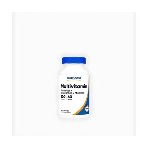 Complment Alimentaire Multivitamine - Avec Probiotiques Minraux - 120 Glules Vgtales pour 60 Portions - Soutien Immunitaire Digestif