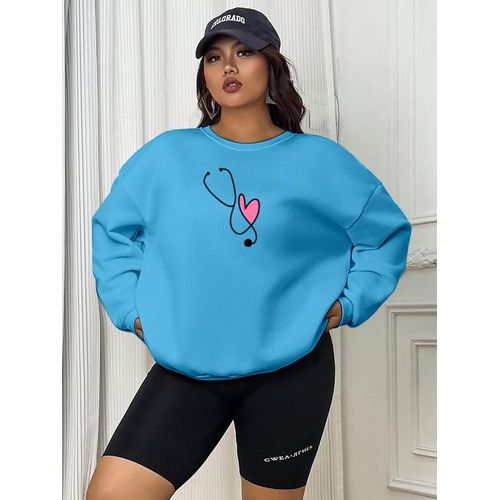 Sweatshirt nurse heart Oversize Mode vêtements