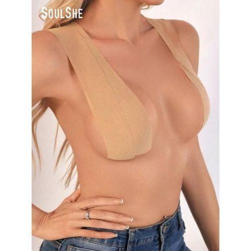 Ruban Liftant Poitrine Adhésif,Tape Invisible et Élastique, Bande Push-Up pour Soutien et Maintien, Robe Dos Nu