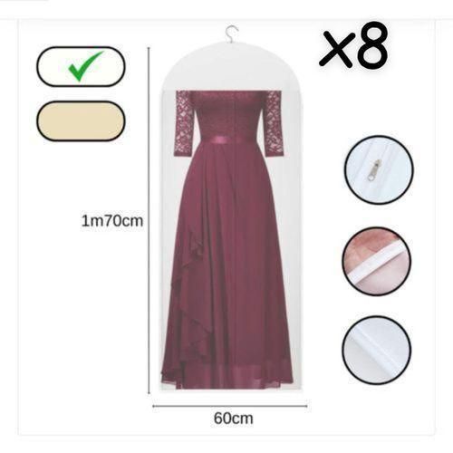 8 Pochette de rangement luxe caftan et takchitaa( Blanc. )