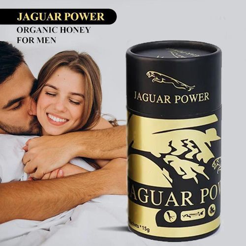 JAGUAR POWER VITAL HONEY - عسل غذاء ملكات النحل العضوي عالي الجودة، عسل ملكي مخصص، عسل حبوب لقاح الجنسنج وعسل الأعشاب الطبيعية 100% المختلطة