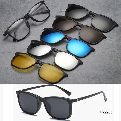Magic Vision Lunettes a Clip magnétique 6 en 1 Polarisées ultra-léger pour Vue ou Soleil ou night vision 1