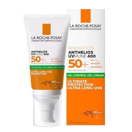 Anthelios UVMUNE 400 Oil Control Invisible SPF50+ peau sensible Mixte à Grasse Acnéique 50ml