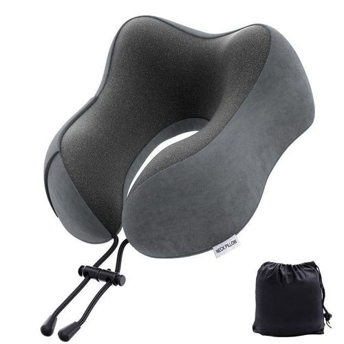Oreiller cervical en forme de U,Cou et oreiller cervical dispositif de soutien du cou relaxation Bien-être & Massage minerve gonflable,Collier Cervical gonflable à l'air Neck Traction Soins De Santé