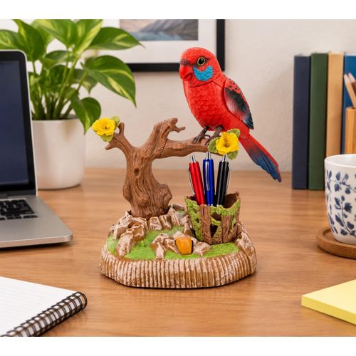 Figurine Oiseau Chantant avec Mouvement Réaliste – Décoration Maison Bureau et Enfants