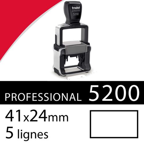 طابع وختم اتوماتيكي كبير الحجم بروفيشنال من ترودا العالمية 5 اسطر