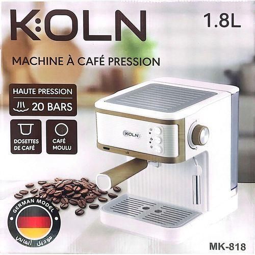 Machine cafetière inox à expresso et cappuccino - 20 Bar