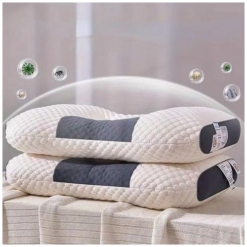 Lot 2 Oreillers Ergonomiques Mousse à Mémoire de Forme - Confort Cervical & Respirabilité Maximale - Idéal pour un Sommeil Réparateur Jumia Maroc