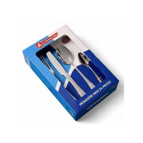 Mnagre en Acier Inoxydable 24 Pices Design lgant et Usage Quotidien