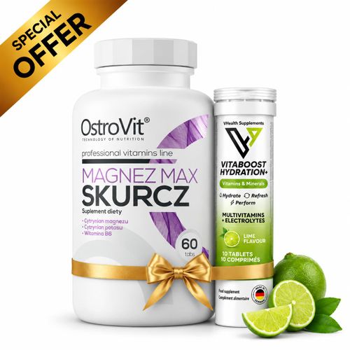 Pack Magnesium Max SKURCZ - 60 Comprimés + Vitamins & Minerals - Citron Vert 10 Comprimés