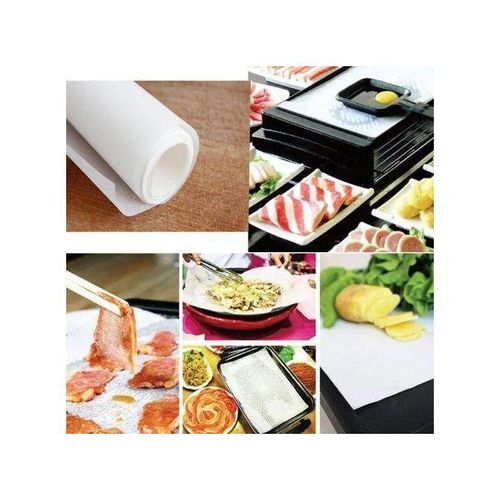 Papier Cuisson 24 Feuille pour la Cuisine Blanc, 40x60 Anti-adhésif